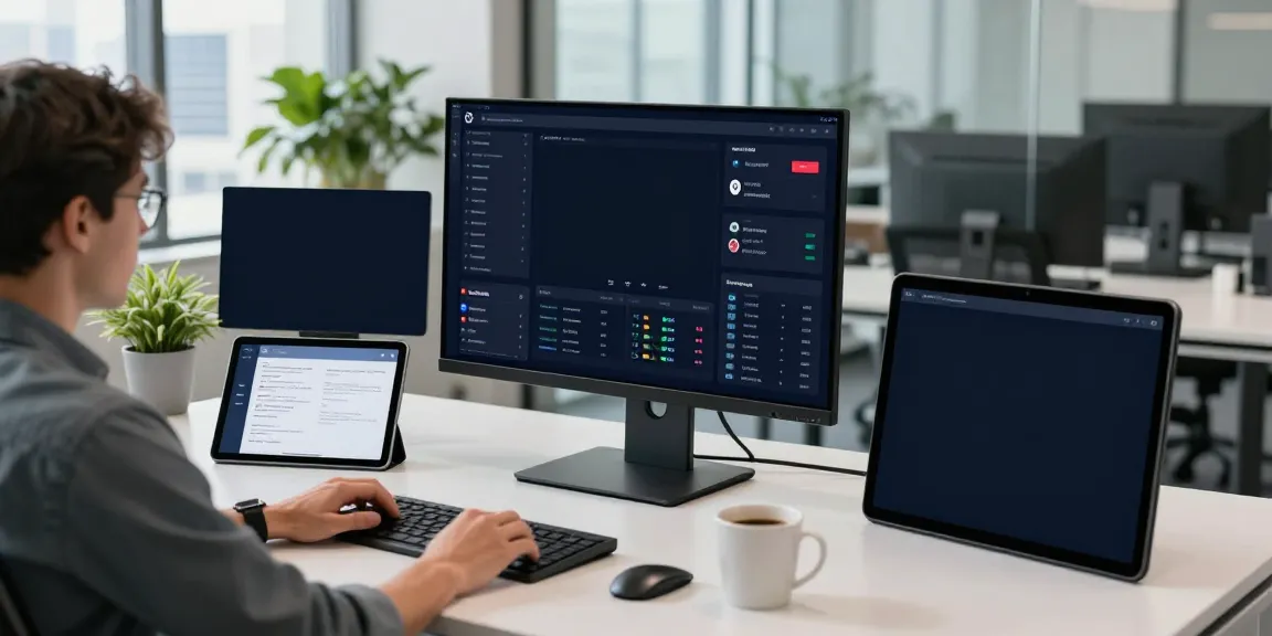 Tracking brand mentions in ChatGPT with real-time analytics in a modern office setting.