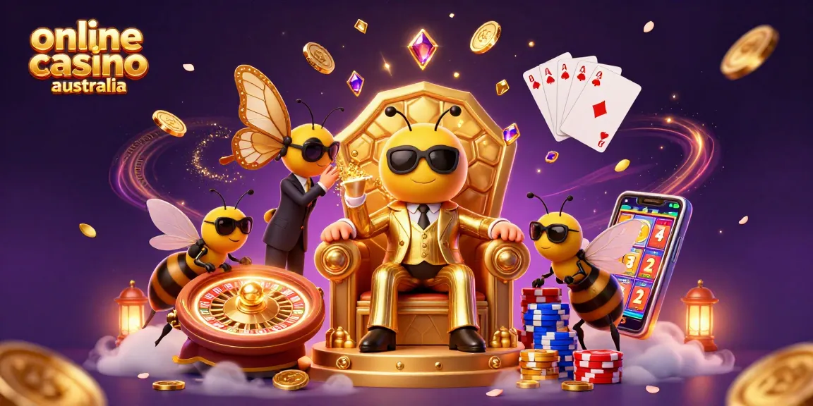 Engage with the online casino Australia experience where the bumblebee mob boss presides over a vibrant gambling scene.